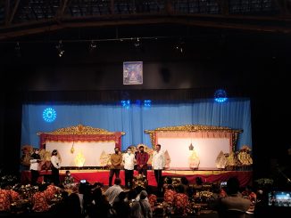 Pembukaan festival dalang anak oleh bapak Wakil Bupati